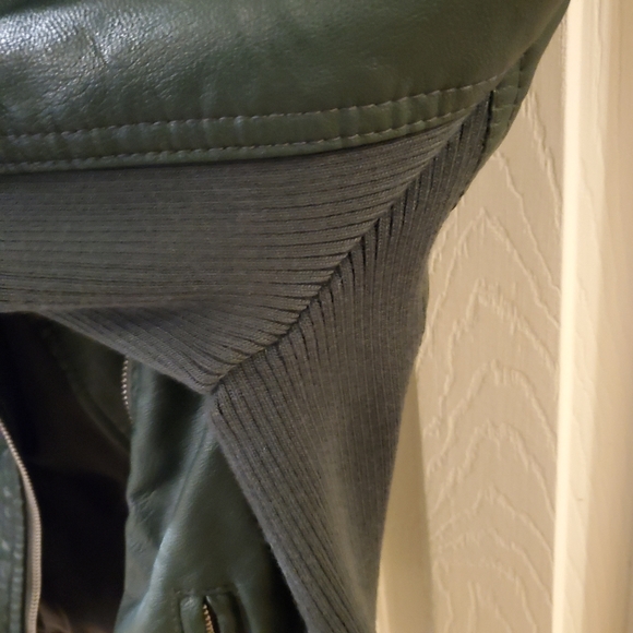 Cool Hunter Green Cavalini Moto Jacket - Picture 6 of 10